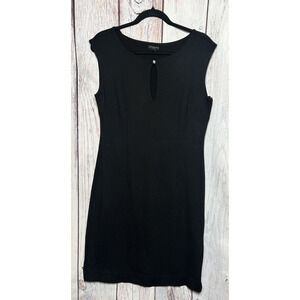 Ann Taylor Women's Black Sleeveless Dress Side Zipper Above The Knee Size 12